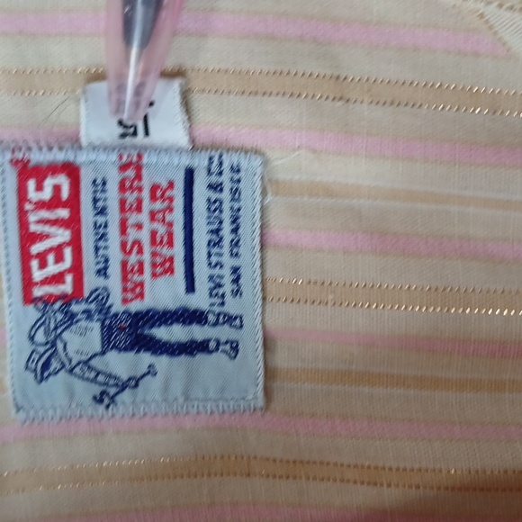 Levi's Authentic Western Shirt Womens 15 35 Rodeo Cowgirl Equestrian - Picture 3 of 6